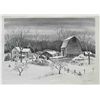 Image 1 : Adolf Dehn Signed Original Lithograph Winter Scene