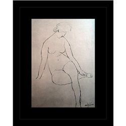 Amedeo Modigliani Erotic Sketch Lithograph