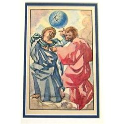 Antique Salvador Dali  1946 Lithograph