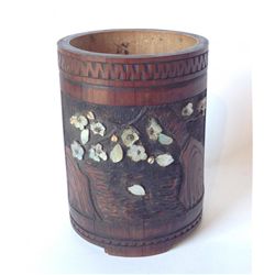 Fine Chinese Bamboo Brush Pot