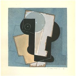 Henri Laurens 1929 Cubist Pochoir