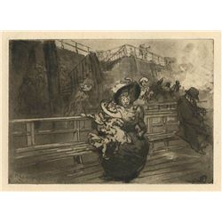 Auguste Louis Lepere Original Etching