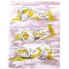 Henry Moore Original Lithograph "Figures Allonges"