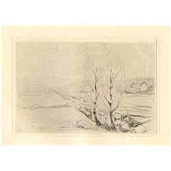 Munch "Early State" Original Etching