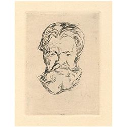 Munch "Portrait Study" Original Etching