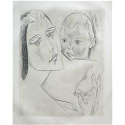 Nauen "Mutter Und Kind" Original Etching