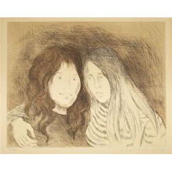 Soyer Signed / Numbered Etching And Aquatint "Friends"