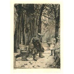 James Tissot Original Etching