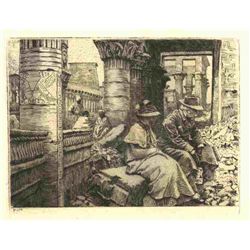 James Tissot Original Etching