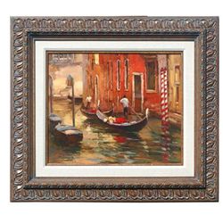 "CANALS OF VENICE" - ORIGINAL OIL ON CANVAS