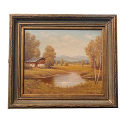 "FARMHOUSE" - ORIGINAL OIL ON CANVAS