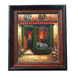 "CAFÉ WINDOW" - ORIGINAL OIL ON CANVAS