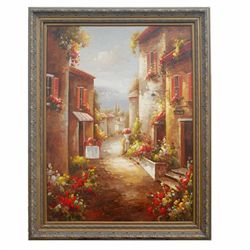 "TUSCAN STREET" - ORIGINAL OIL ON CANVAS