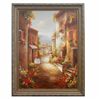 Image 1 : "TUSCAN STREET" - ORIGINAL OIL ON CANVAS