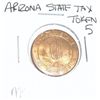 Image 1 : ARIZONA STATE 5 TAX LARGE TOKEN *RARE MS HIGH GRADE**!!