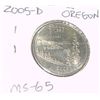 Image 1 : 2005-D OREGON QUARTER DOLLAR *RARE MS-65 HIGH GRADE*!!