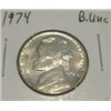 Image 1 : 1974 JEFFERSON NICKEL *RARE BU UNC HIGH GRADE - NICE COIN*!!