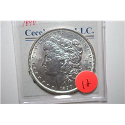1890 Silver Morgan $1; EST. $30-40