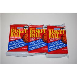 1991-92 NBA Basketball Player Trading Cards; Lot of 48 Cards Unopened; Lot of 3 Packs; EST. $10-20