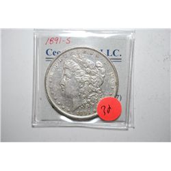 1891-S Silver Morgan $1; EST. $30-40