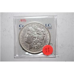 1890 Silver Morgan $1; EST. $30-40