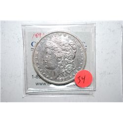 1891 Silver Morgan $1; EST. $30-40