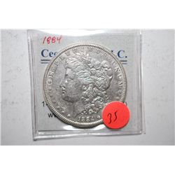 1884 Silver Morgan $1; EST. $30-40