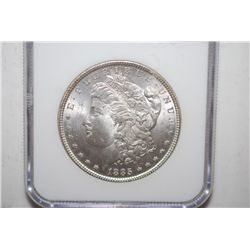 1885 Silver Morgan $1; NGC Graded MS63; EST. $60-80