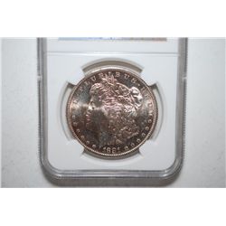 1881-S Silver Morgan $1; NGC Graded MS62; EST. $60-80