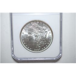 1887 Silver Morgan $1; NGC Graded MS63; EST. $60-80