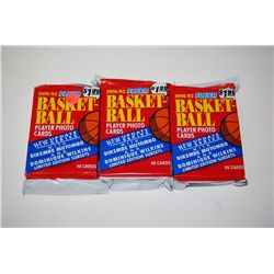1991-92 NBA Basketball Player Trading Cards; Lot of 48 Cards Unopened; Lot of 3 Packs; EST. $10-20