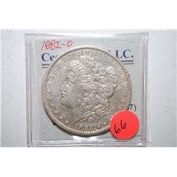 1882-O Silver Morgan $1; EST. $30-40