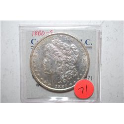 1880-S Silver Morgan $1; EST. $30-40
