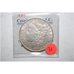 1889 Silver Morgan $1; EST. $30-40