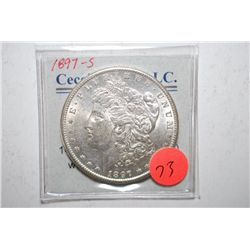 1897-S Silver Morgan $1; EST. $30-40