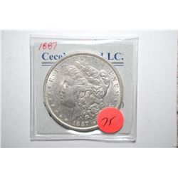 1887 Silver Morgan $1; EST. $30-40