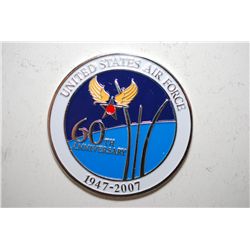 1947-2007 United States Air Force 60th Anniversary Military Medal; One Team One Mission; EST. $10-20