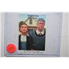 Image 1 : 1994 Slick Times Collectible Stamp; Bill & Hillary Clinton As American Gothic; EST. $5-10