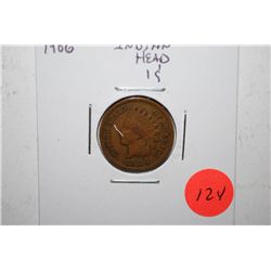 1906 Indian Head One Cent; EST. $3-5