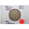 Image 1 : 1951-J German 5 Deutsche Mark Foreign Coin; XF40; 0.2250 ASW; EST. $10-20