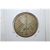 Image 2 : 1951-J German 5 Deutsche Mark Foreign Coin; XF40; 0.2250 ASW; EST. $10-20