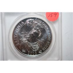 2010 Great Britain 2 Pounds Britannia Foreign Coin; ANACS Graded MS70; EST. $65-90