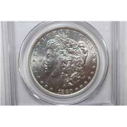 1880-O Silver Morgan $1; PCGS Graded MS61; EST. $65-90