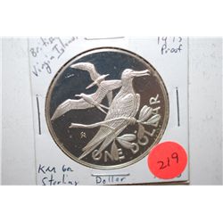 1973 British Virgin Islands $1 Foreign Coin; Sterling Proof; EST. $30-40