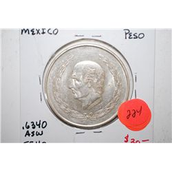 1952 Mexico Cinco (5) Pesos Foreign Coin; EF40; .6340 ASW 0.720 Ley; EST. $25-40