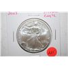 Image 1 : 2003 Silver Eagle $1; EST. $31-40