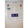 Image 2 : 2001 New York State Quarter Set With US Postal Stamps; P&D Mints; EST. $3-5