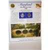 Image 1 : 2000 Maryland State Quarter Set With US Postal Stamps; P&D Mints; EST. $3-5