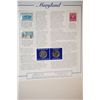 Image 2 : 2000 Maryland State Quarter Set With US Postal Stamps; P&D Mints; EST. $3-5