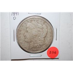 1891-O Silver Morgan $1; EST. $30-40